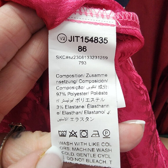 Shein Pink Cheongsam Mandarin Collar Mini Dress Size M/L - Picture 8 of 9